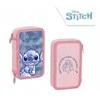 Piórnik Penalas Dviejų skyrių pieštukų dėklas „Stitch“ su priedais