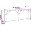 Konsolinis stalas Senovinis medis 180 x 23 x 75 cm