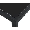 Sodo stalas Juoda 80 x 80 x 73 cm metalas