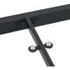 Sodo stalas Juoda 80 x 80 x 73 cm metalas