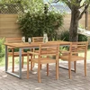 Sodo stalas Pilka 180 x 90 x 75 cm Kietos akacijos mediena