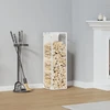 Malkų stovas Baltas 25x25x80 cm Šaltai valcuotas plienas