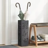 Lietaus skėtis stovas Juoda 15,5 x 15,5 x 49 cm Plienas