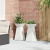 Stulpinis sodinukas 2 pcs Balta 35 x 35 x 73 cm