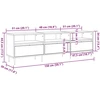 TV staliukas Televizoriaus spintelė 150 x 30 x 45 cm Amatininkų ąžuolas