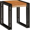 Suklijuotas stalas 3 vnt. Ruda ir juoda 82 x 40 x 45 cm