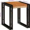 Suklijuotas stalas 3 vnt. Ruda ir juoda 82 x 40 x 45 cm