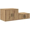 Oppbevaringsskap 2 pcs Amatininkų ąžuolas 127 x 41 x 40 cm