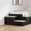 Oppbevaringsskap 2 pcs Juodas ąžuolas 127 x 41 x 40 cm