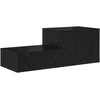 Oppbevaringsskap 2 pcs Juodas ąžuolas 127 x 41 x 40 cm
