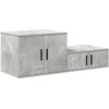 Oppbevaringsskap 2 pcs Betono pilka 108 x 41 x 40 cm