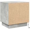 Šalia lovos spintelė 2 pcs Betono pilka 44 x 34,5 x 45 cm