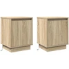 Šalia lovos spintelė 2 pcs Sonoma ąžuolas 39 x 34,5 x 50 cm