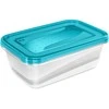 Keeeper Set of food containers rectangular 2x3,3L Fredo "Fresh" transparent/light mėlynas