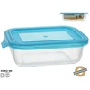 Stačiakampė stiklinė pietų dėžutė 1040 ml, 6 x 22 x 15,5 cm, KITCHEN&amp;GO