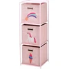 Storage Solutions Lentynėlė su tekstiliniais indeliais vaikų kambariui