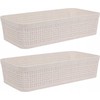Storage Solutions Plastikiniai laikymo krepšeliai, 25 x 13,5 x 6 cm, 2 vnt.