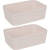 Storage Solutions Plastikiniai laikymo krepšeliai, 19 x 13,5 x 6 cm, 2 vnt.