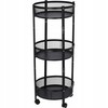 Storage Solutions Sulankstomas virtuvinis vežimėlis ant ratų, 3 pakopų