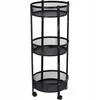 Storage Solutions Sulankstomas virtuvinis vežimėlis ant ratų, 3 pakopų