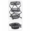Storage Solutions Sulankstomas virtuvinis vežimėlis ant ratų, 3 pakopų