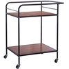 Storage Solutions Virtuvinis vežimėlis su 2 lentynomis, ant ratukų, 62,5 x 43 x 73,5 cm