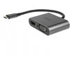 Stotis / replikatorius Akasa USB-C - HDMI - VGA Sidabrinis (AK- CBCA23- 18BK)