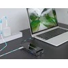 Carruzzo Conceptronic DONN15G knyginių kompiuterių dokas / jungčių replikatorius Vielinis USB 3.2 Gen 1 (3.1 Gen 1) Type-C Pilka