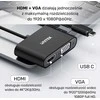 Stotis / replikatorius Unitek USB-C HDMI 4K ir VGA FullHD (V1168A)