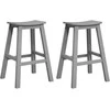 Baro taburetė 2 pcs Šviesiai pilka 52 x 43 x 73,5 cm HDPE