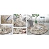 Strado Apskritas kilimas Ombre Strado 100x100 OmbreCamel (rusvai gelsvas) universalus