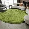Strado Šaggy apvalus kilimas Strado 140x140 GreenGrass (Žalia) universalus
