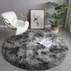 Strado Apskritas kilimas Ombre Strado 160x160 OmbreGrey (Tamsiai Pilkas) universalus