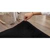 Strado Apvalus kilimėlis Rabbit 140x140 Juodas (Juodas), universalus