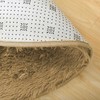 Strado Apvalus kilimėlis Shaggy 100x100 CappuccinoCamel (šviesiai ruda)