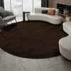 Strado Šaggy apvalus kilimas Strado 120x120 Tamsioji Kava (Tamsiai ruda)