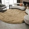 Strado Šaggy apvalus kilimas Strado 80x80 CappuccinoCamel (šviesiai ruda)