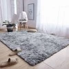 Strado Ombre Shaggy kilimas Strado 120x160 OmbreSilver (Light Pilkas) universalus