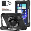 Strado Armor apsauginis dėklas su dirželiu, skirtas Xiaomi Mi Pad 6 / 6 Pro 2023 / 6 Pro, juodas – apsauginis su stovu