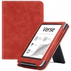 Strado Dėklas Strap su laikikliu i podstawką do PocketBook Verse Pro 629 634 Raudona