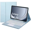 Strado Dėklas su „Bluetooth“ klaviatūra ir jutikliniu skydeliu, skirtas „Samsung Galaxy Tab A9 8.7 CFX110“ (mėlynas)