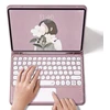 Strado Dėklas su klaviatūra Bluetooth touchpad do iPad Pro 13 Gen5 (Rožinė)