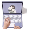 Strado Dėklas su klaviatūra Bluetooth touchpad do iPad Pro 11 Gen5 (Violetinė)