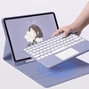 Strado Dėklas su klaviatūra Bluetooth touchpad do iPad Pro 11 Gen5 (Violetinė)