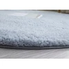 Strado Apvalus kilimas Alpaca 120x120 cm, pilkas - pliušinis, minkštas svetainei ir miegamajam