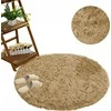 Strado Gausuotas apvalus kilimėlis 160x160 CappuccinoCamel (šviesiai ruda)