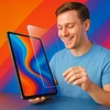 „Strado-Tech“ grūdintas stiklas, skirtas „Lenovo Idea Tab Pro / Pro MT 2025“ – 9H ekrano apsauga, pilnas padengimas, oleofobinis