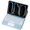 Strado Dėklas su klaviatūra Bluetooth touchpad do iPad Pro 11 Gen5 (Mėlyna)