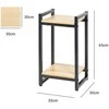 Strado „Vertico“ metalinis gėlių stovas 65 cm – juodas gėlių stovas