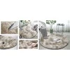 Strado Ombre apvalus kilimas 150x150 OmbreCamel (rusvai gelsvas), universalus